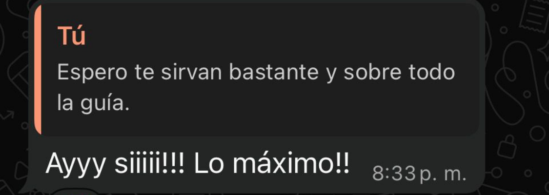 Testimonio real de comprador